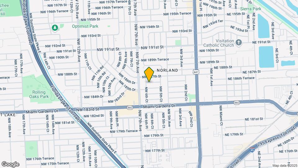 620 NW 186th St Map and Location Details