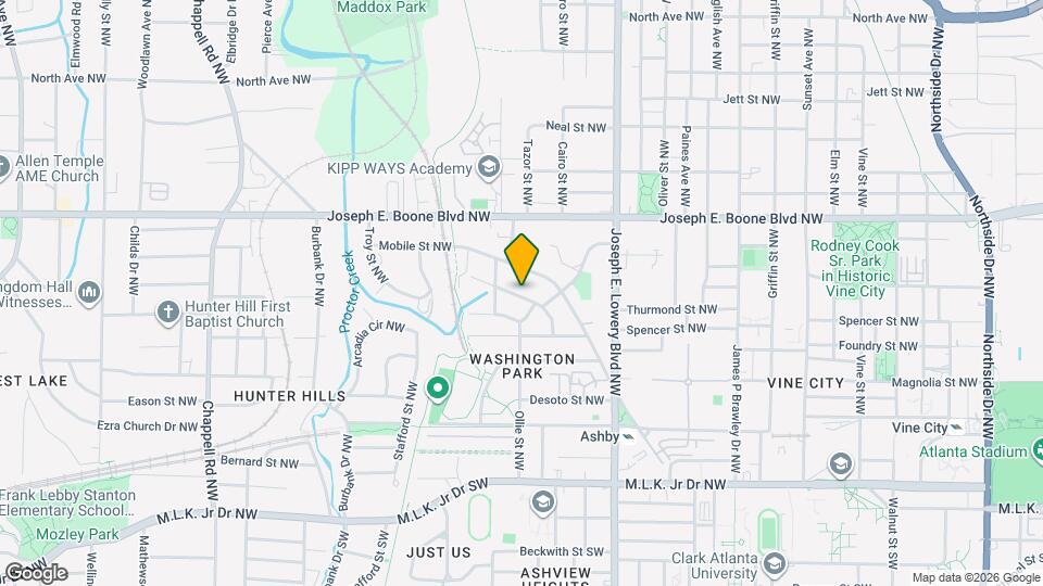 1029 Washington Heights Terrace NW Map and Location Details