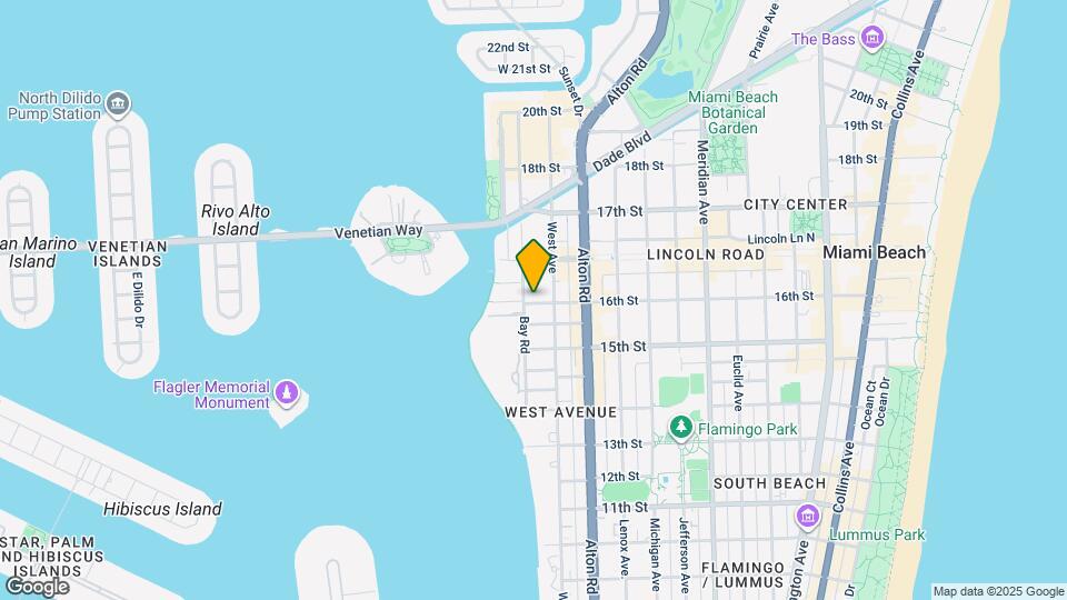 1601 Bay Rd Map and Location Details