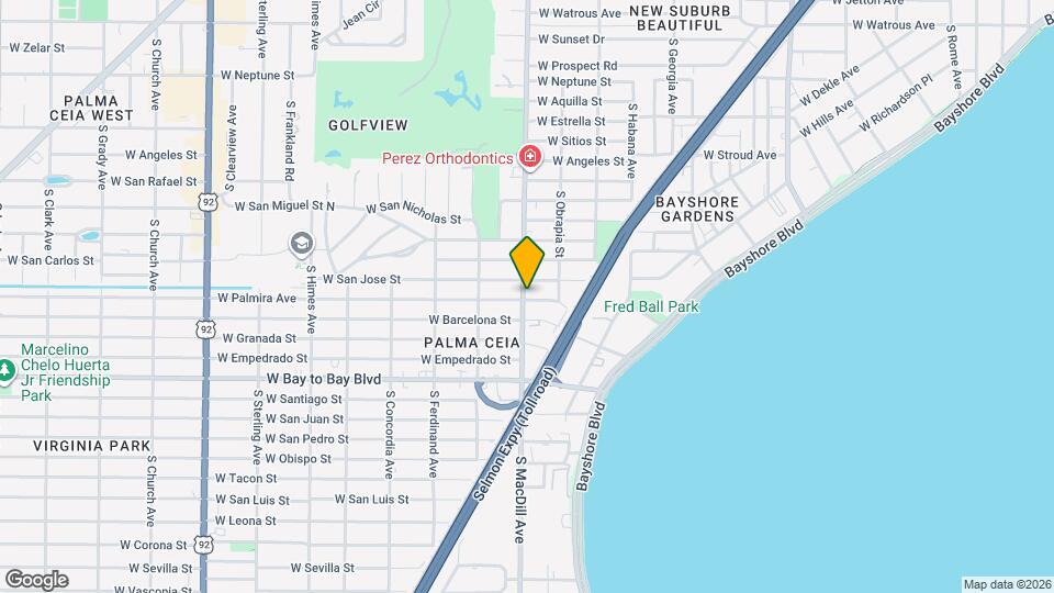 2510 S MacDill Ave Map and Location Details