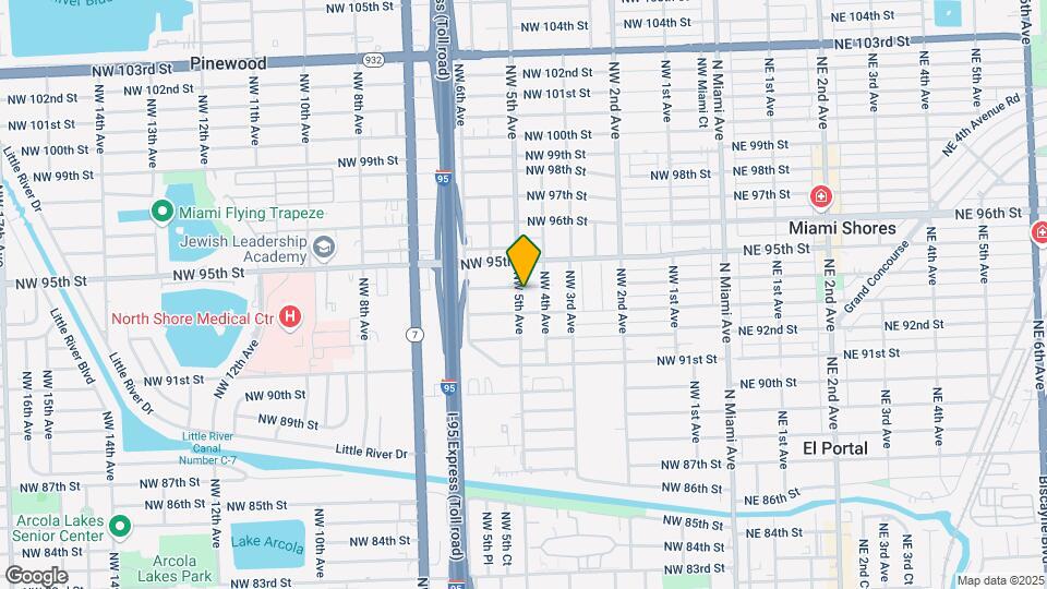 9391 NW 5th Ave-Unit -9393 Map and Location Details