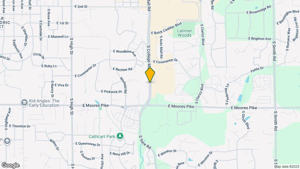 1252 S College Mall Rd Map and Location Details