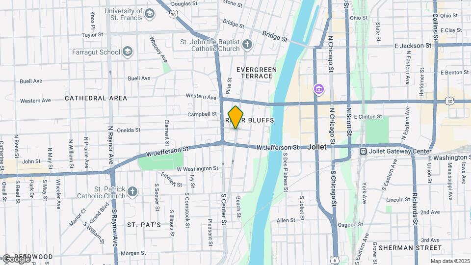 115 N Hickory St Map and Location Details