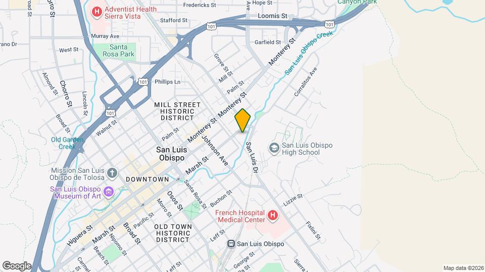 1417 Marsh St Map and Location Details