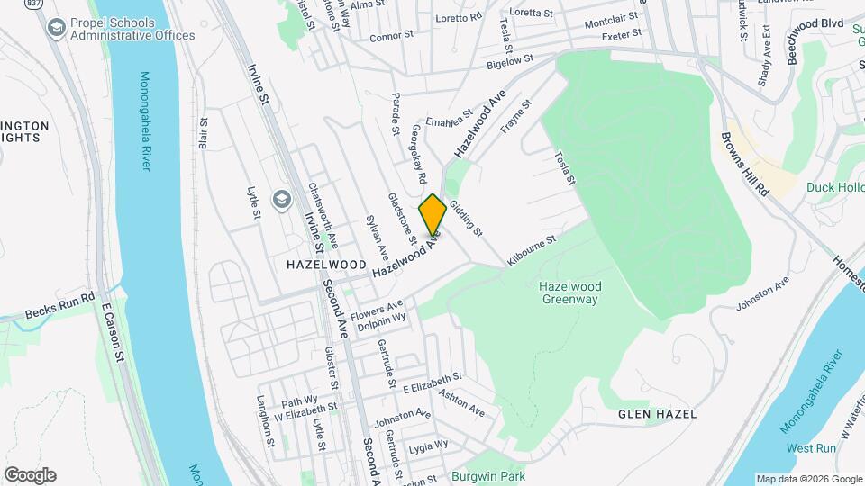 240 Hazelwood Ave Mapa y Detalles de la Ubicación