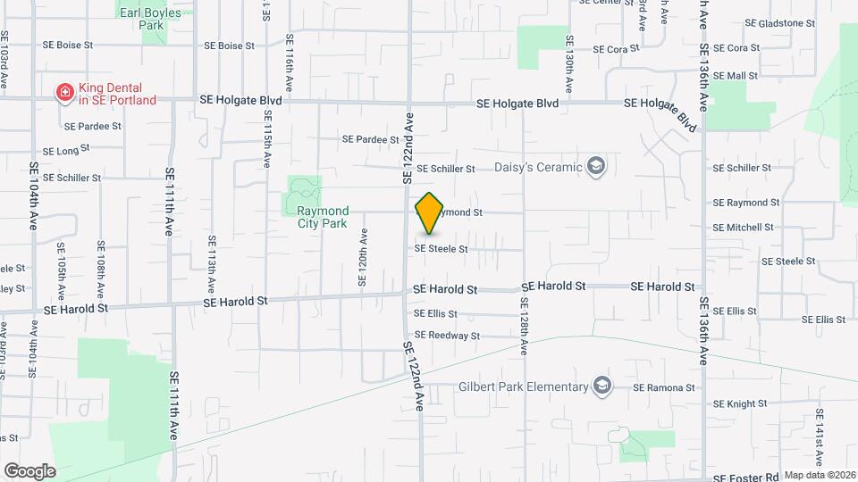 12247 SE Steele St Map and Location Details