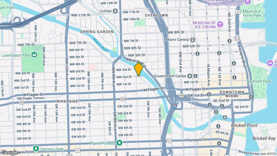 140 NW South River Dr Map and Location Details