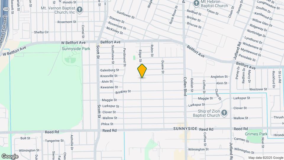 4401 Alvin St Map and Location Details