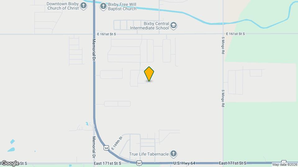 16437 S 87th E Ave Map and Location Details