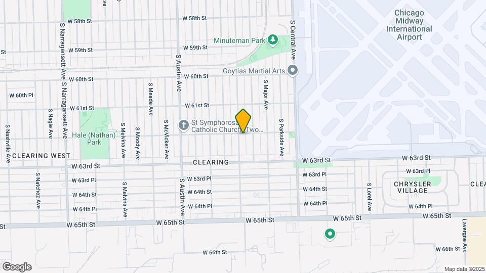 6201 S Menard Ave Map and Location Details