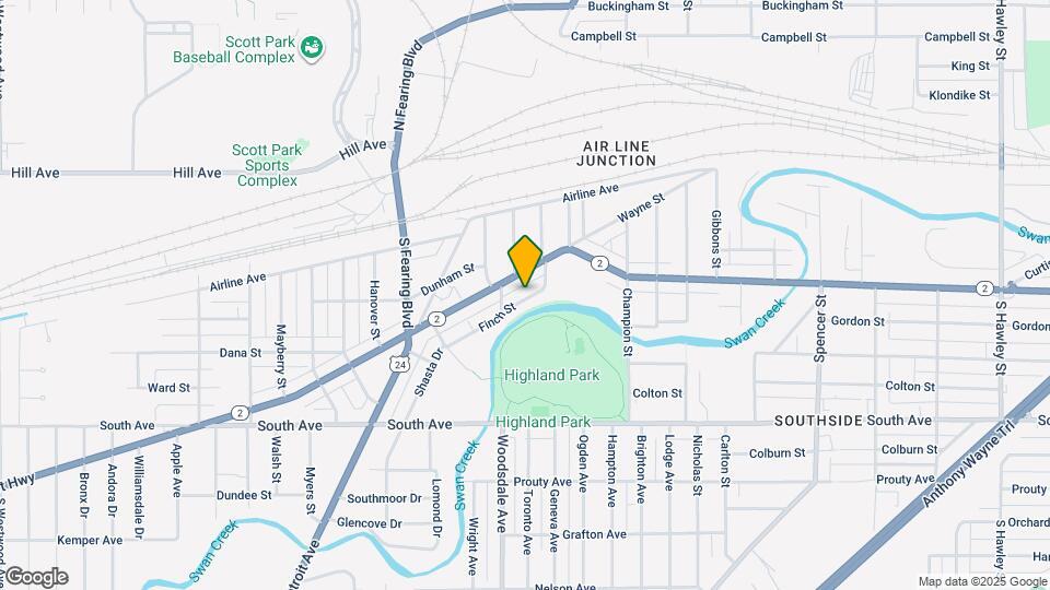 1752 Finch St Map and Location Details
