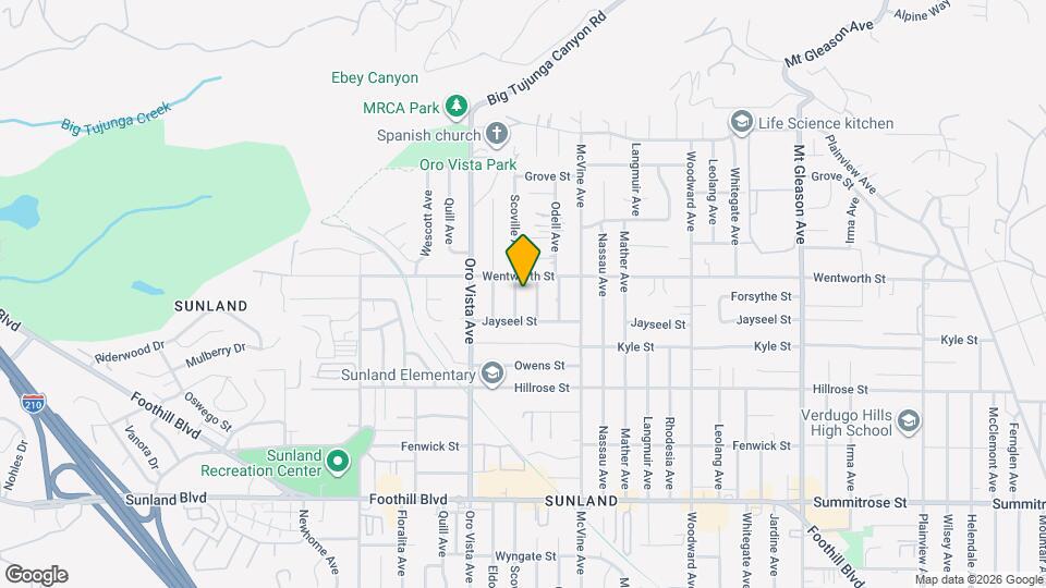 10846 Scoville Ave Map and Location Details