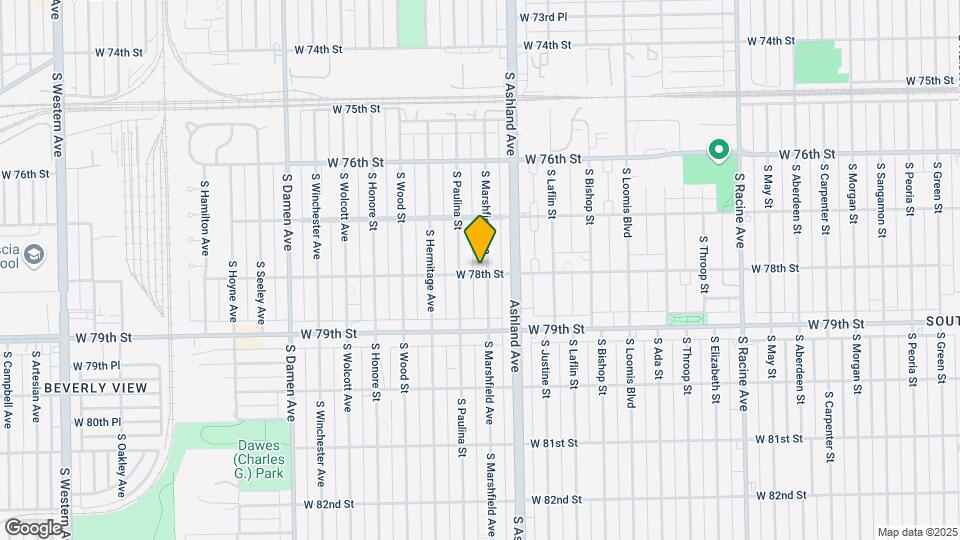 7756 S Marshfield Ave Map and Location Details