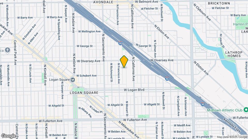 2726 N Mozart St Map and Location Details