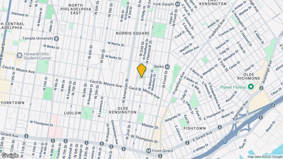 1743 Tilghman St Mapa y Detalles de la Ubicación