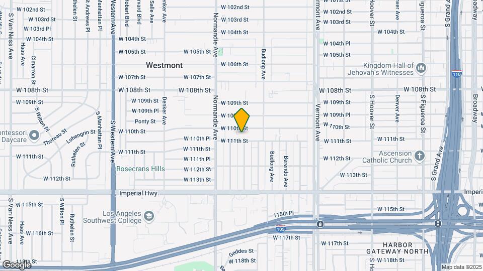 1254 W 110th St Map and Location Details