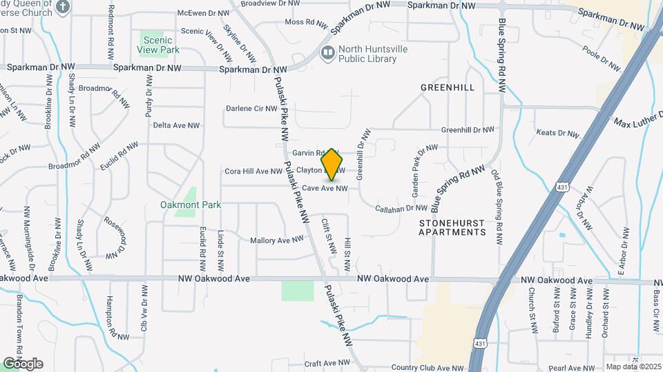 2710 Cave Ave NW Map and Location Details