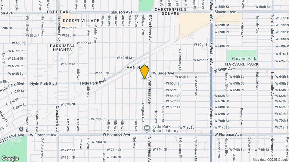 6500 Arlington Ave Map and Location Details