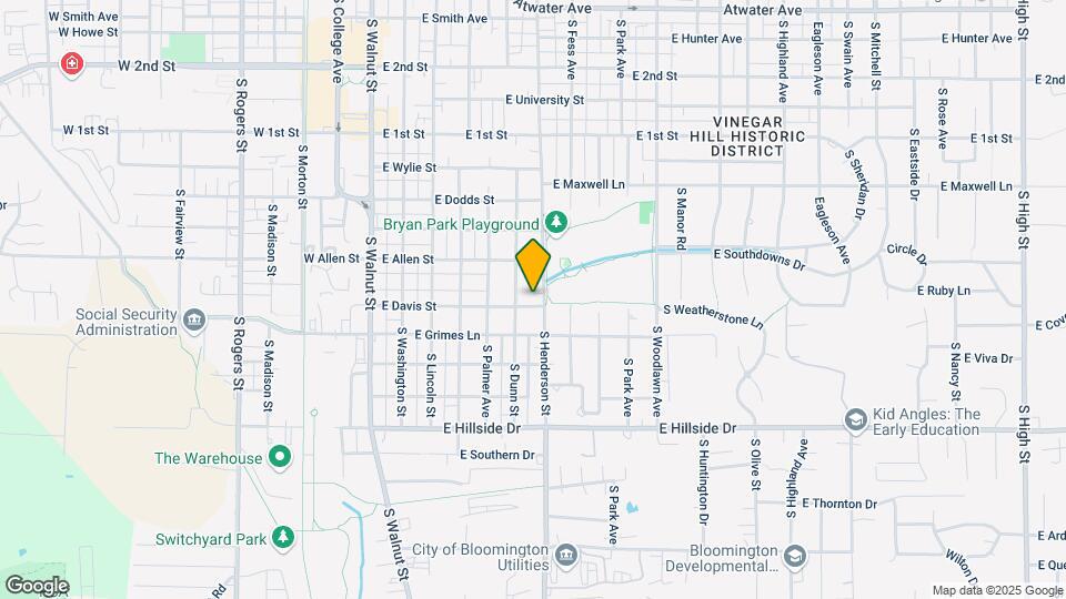 1028 S Henderson St Map and Location Details