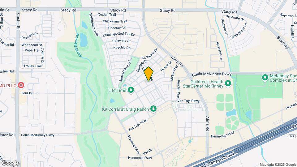 7320 Collin McKinney Pkwy Map and Location Details