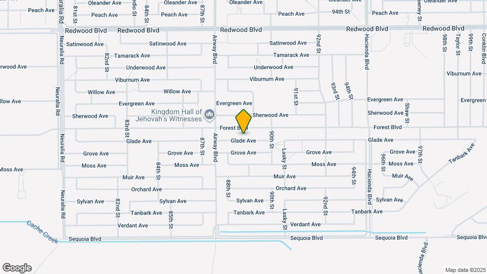 8849 Glade Ave Map and Location Details