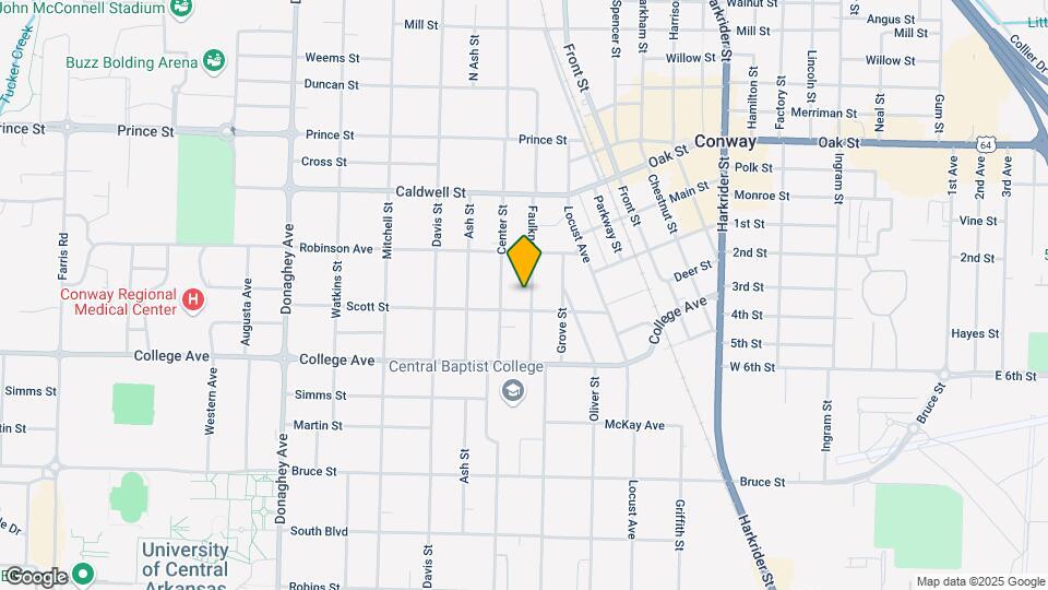 611 Faulkner St Map and Location Details