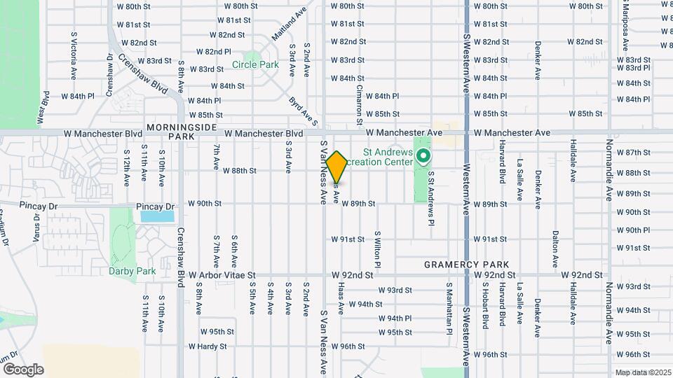 8828 Haas Ave Map and Location Details