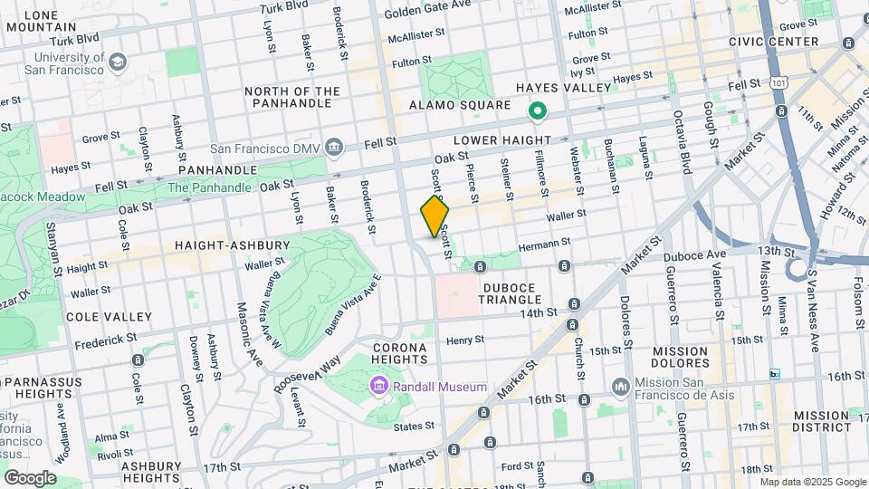727 Waller St Map and Location Details