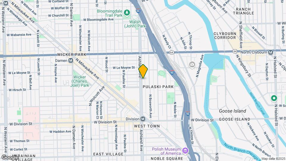 1423 N Ashland Ave Map and Location Details