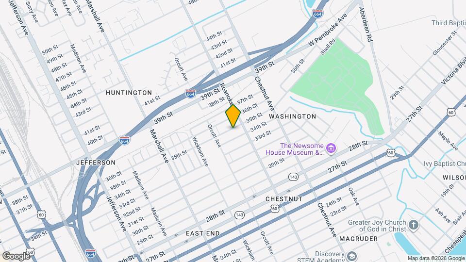 1036 35th St Mapa y Detalles de la Ubicación