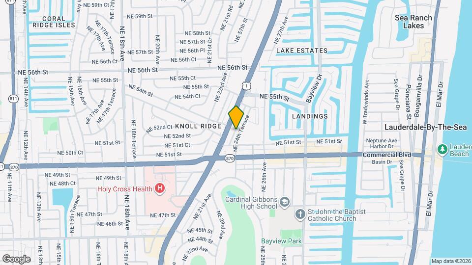 5201 NE 24th Ter, Unit A211 Mapa y Detalles de la Ubicación