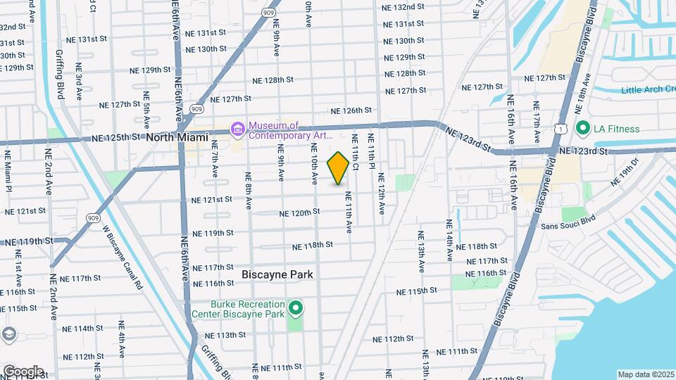1055 NE 121st St Map and Location Details