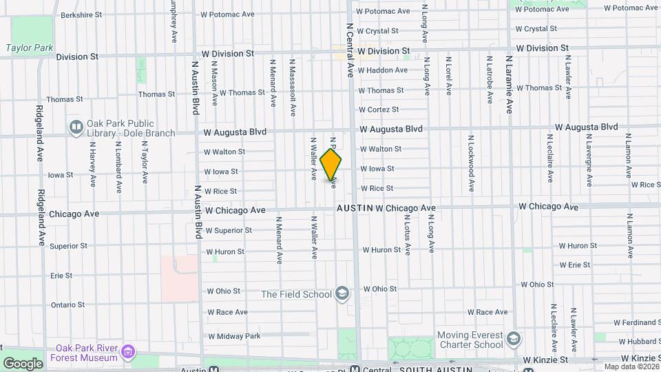 836 N Parkside Ave Map and Location Details