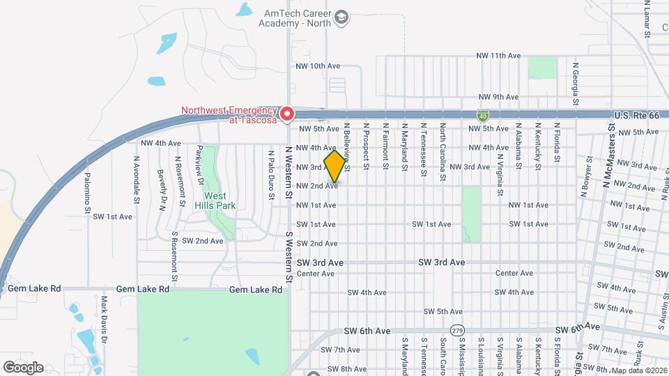 110 N Forest St Map and Location Details