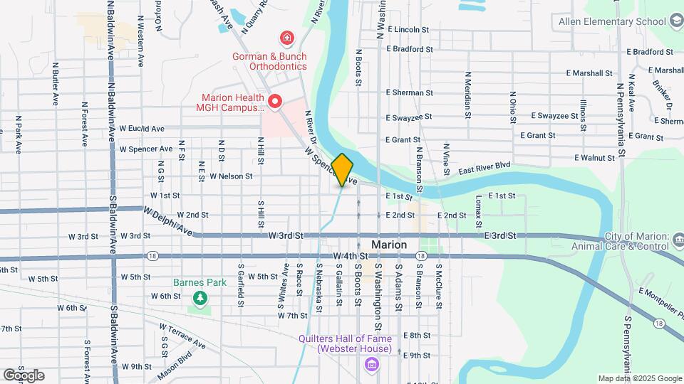 220 W 1st St Map and Location Details