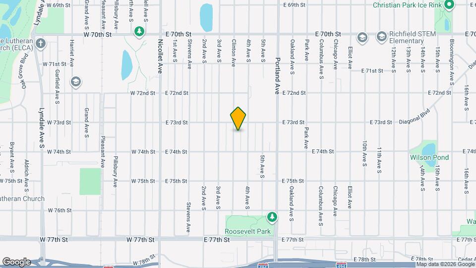 7317 Clinton Ave Map and Location Details