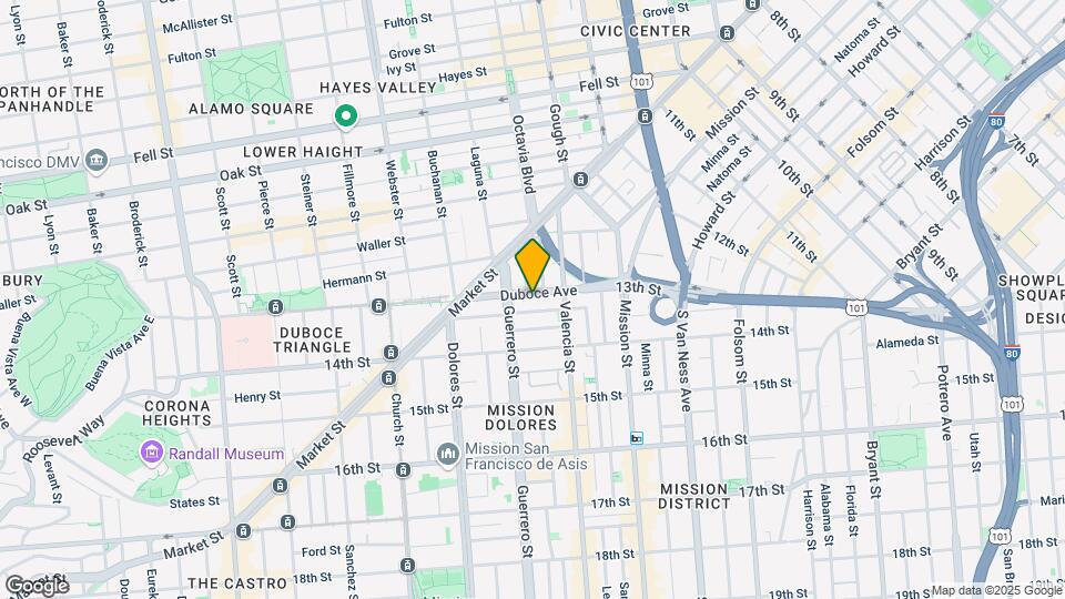 157 Duboce Ave Mapa y Detalles de la Ubicación