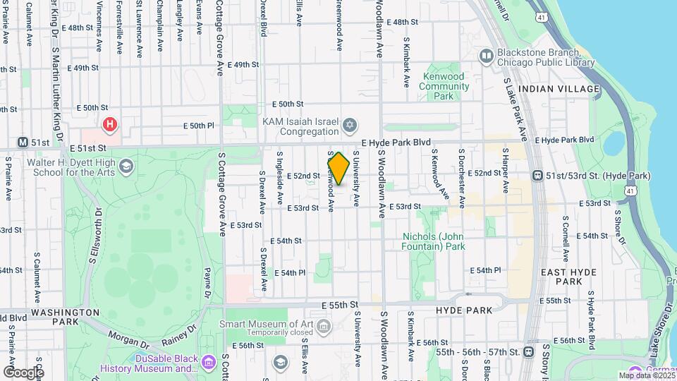 5219 S Greenwood Ave Map and Location Details