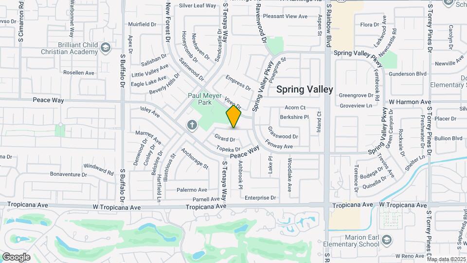 7333 Coffeyville Ave Map and Location Details