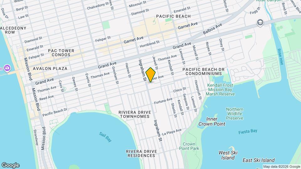 4115 Ingraham St Map and Location Details