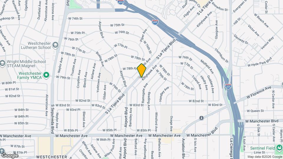 7925 Kittyhawk Ave Mapa y Detalles de la Ubicación