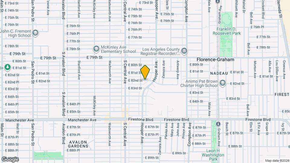 1214 E 82nd St Map and Location Details