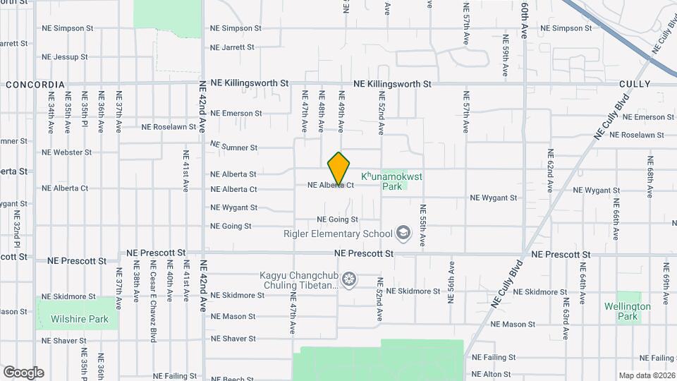 4916 NE Alberta Ct Map and Location Details