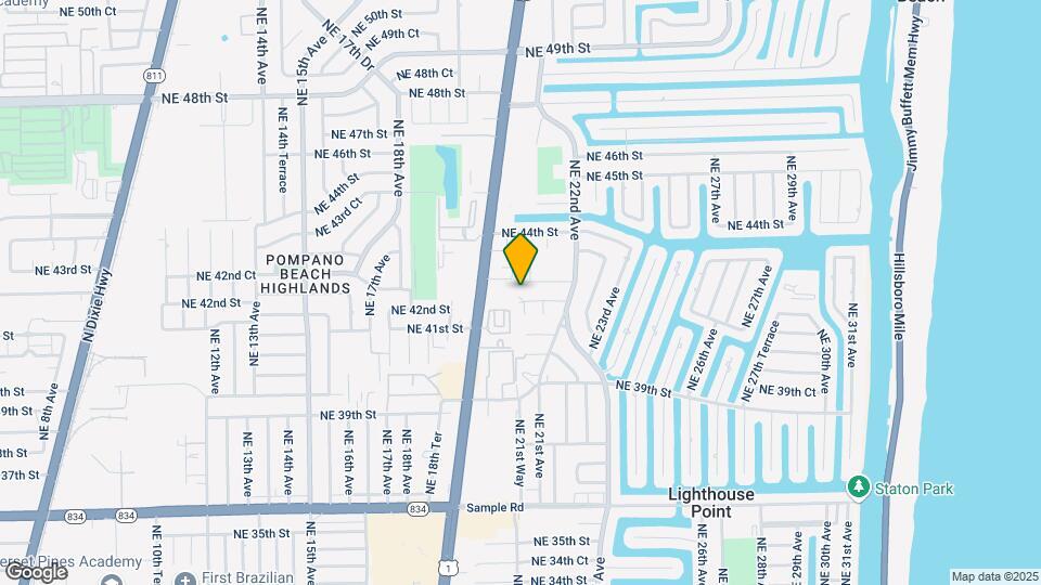 4157 NE 21st Terrace Map and Location Details