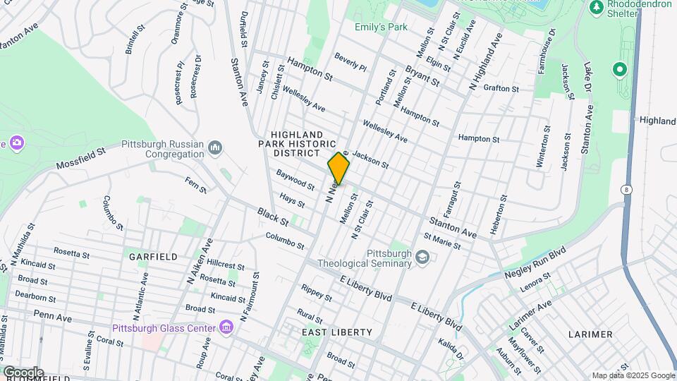 742 N Negley Ave Mapa y Detalles de la Ubicación