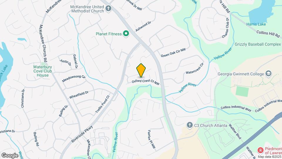 605 Oxford Crest Ct NW Map and Location Details