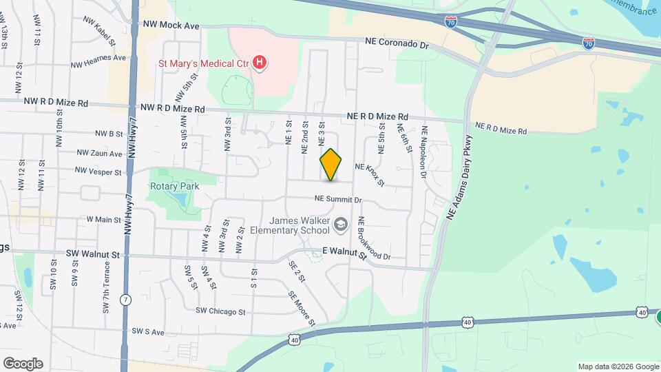 308 NE Knox St Map and Location Details