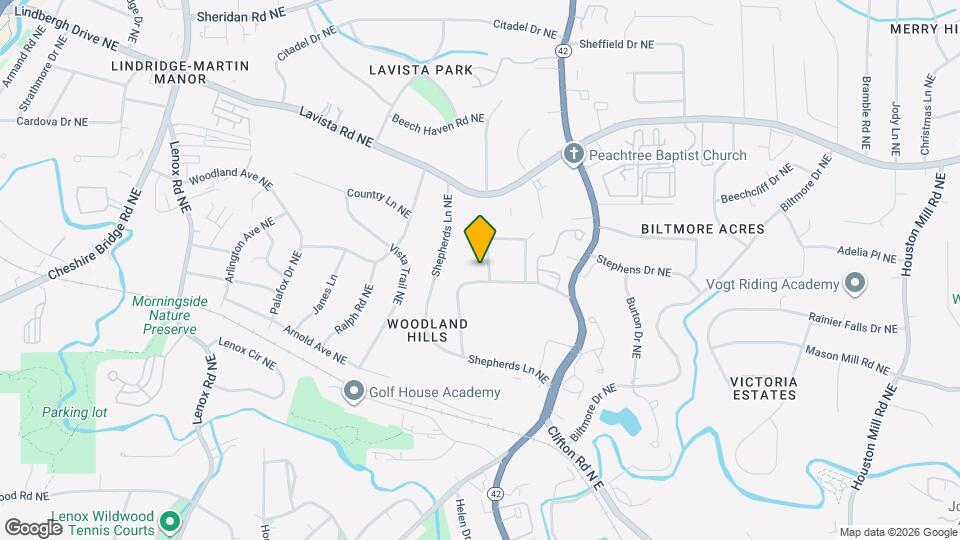 1112 Franklin Cir NE Map and Location Details