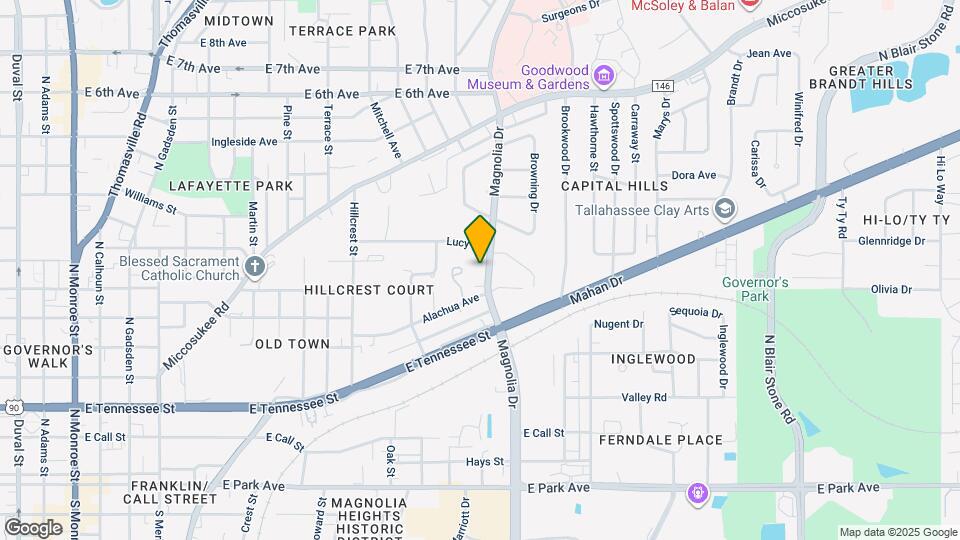 610-612 N Magnolia Dr Map and Location Details