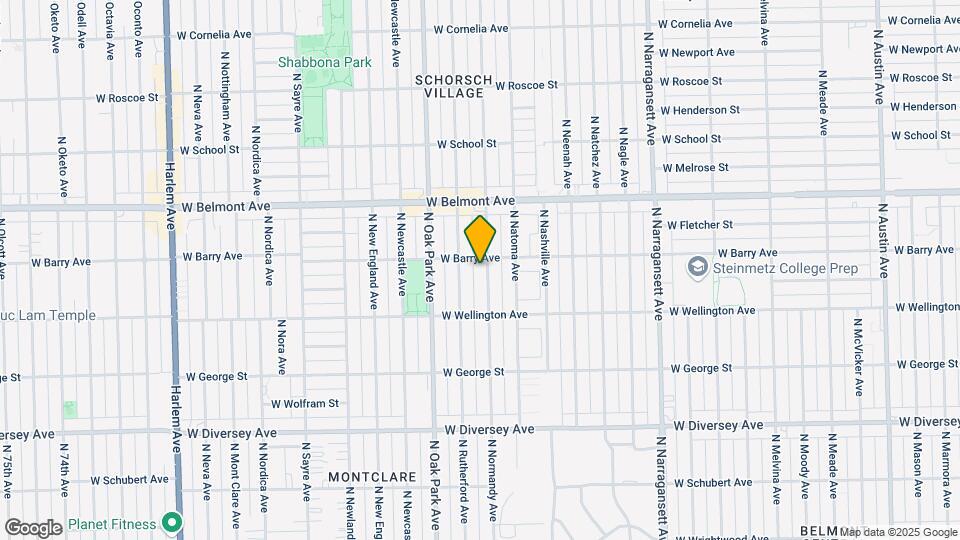 3050 N Normandy Ave Map and Location Details